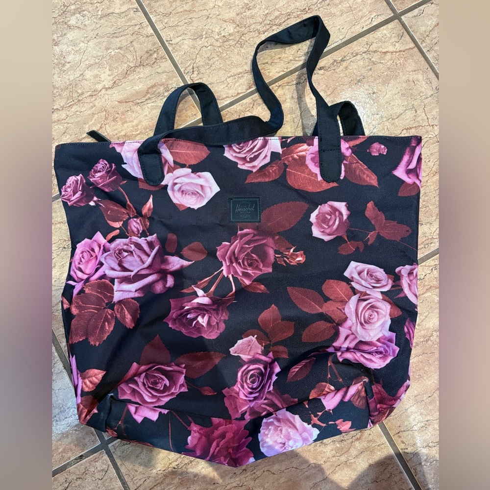 Floral Herschel Tote